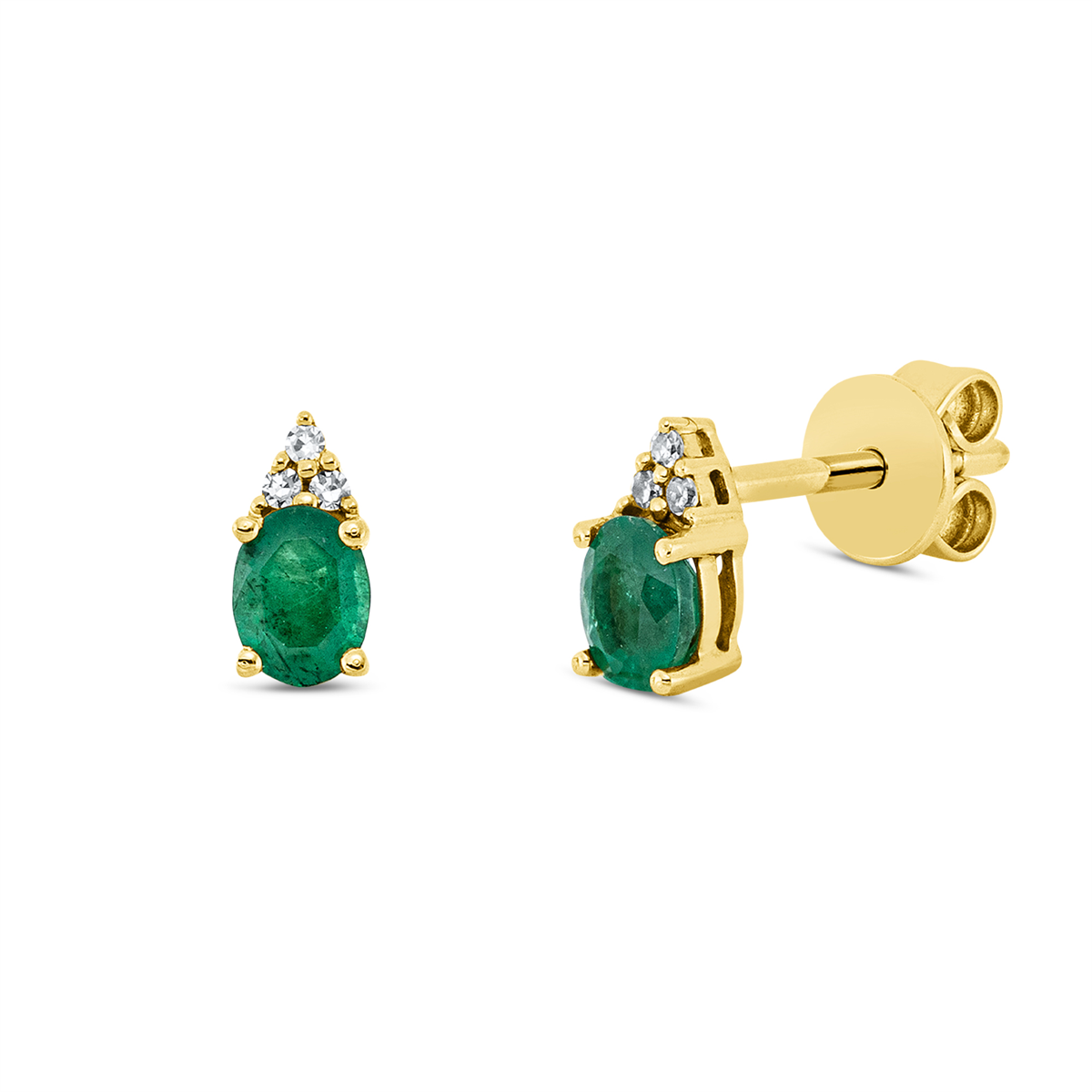 Ohrstecker 4er-Krappe 18 kt GG