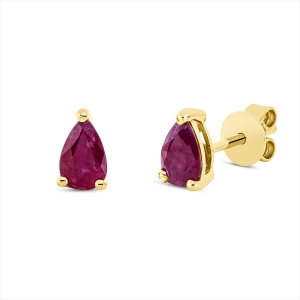 Ohrstecker 3er-Krappe 18 kt GG Tropfen
