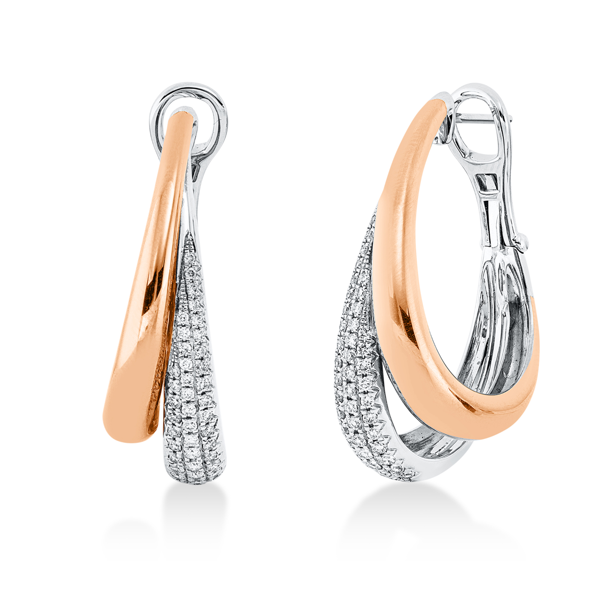 Creolen 18 kt WG+RG