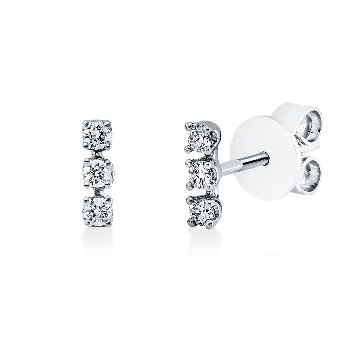 Ohrstecker 18 kt WG