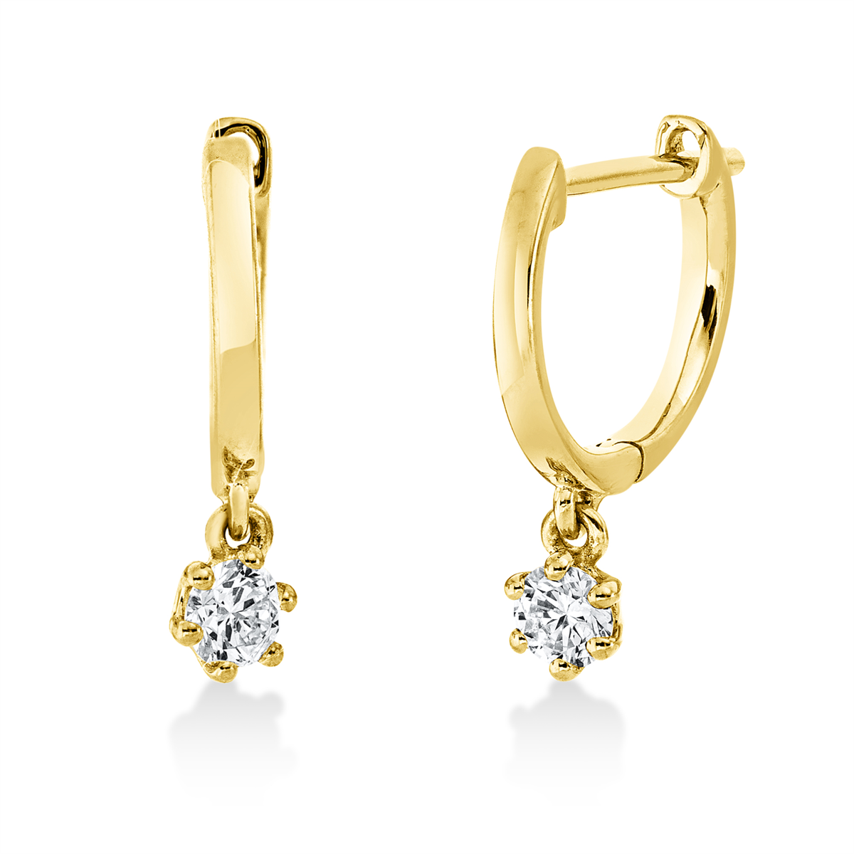 Ohrschmuck  18kt Gelbgold mit 0,17ct Diamanten
