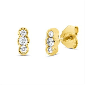 Ohrstecker Zarge 18 kt GG