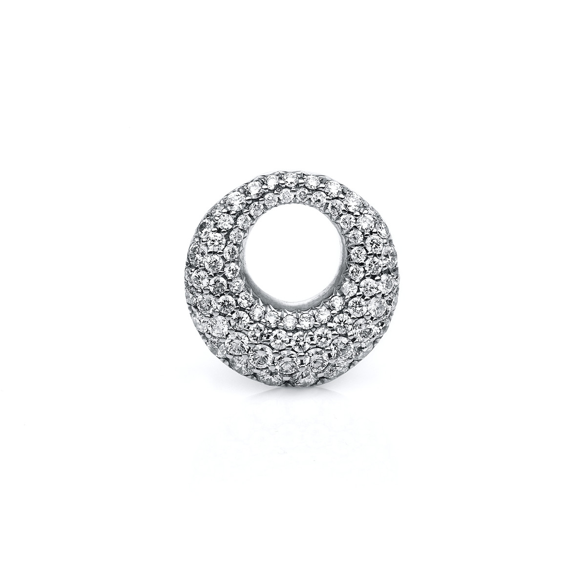 Pavé Anhänger  18kt Weißgold mit 0,93ct Diamanten