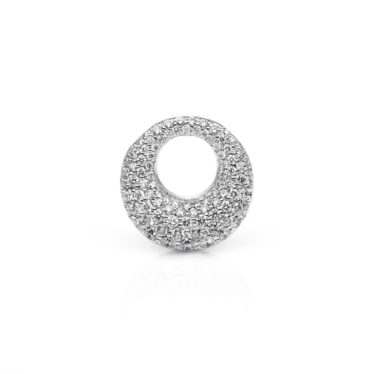 Pavé Anhänger  18kt Weißgold mit 1,27ct Diamanten
