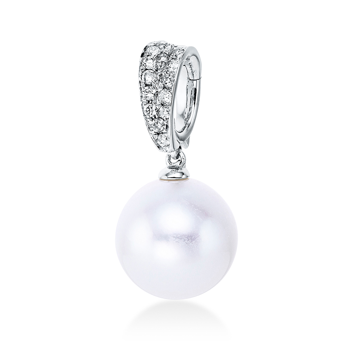 Anhänger  18kt Weißgold mit 0,14ct Diamanten