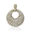 Pavé Anhänger  18kt Gelbgold mit Öse mit 0,92ct Diamanten