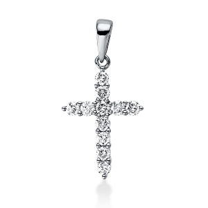 Anhänger 18 kt RG Kreuz, mit Öse