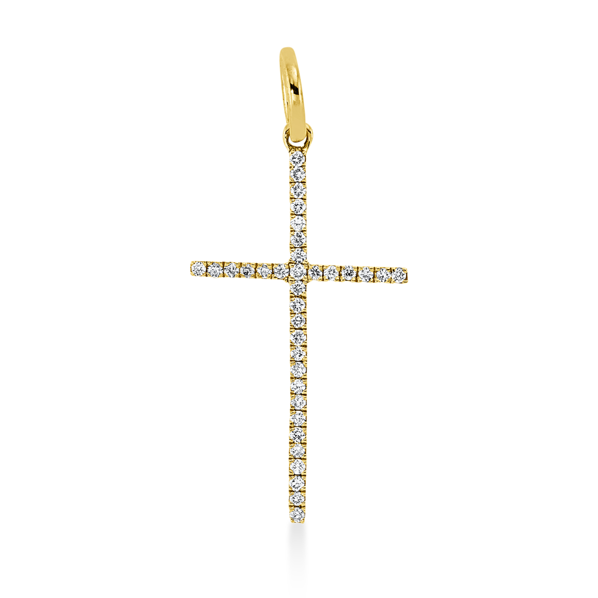 Anhänger 18 kt GG Kreuz, mit Öse