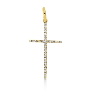 Anhänger 18 kt GG Kreuz, mit Öse