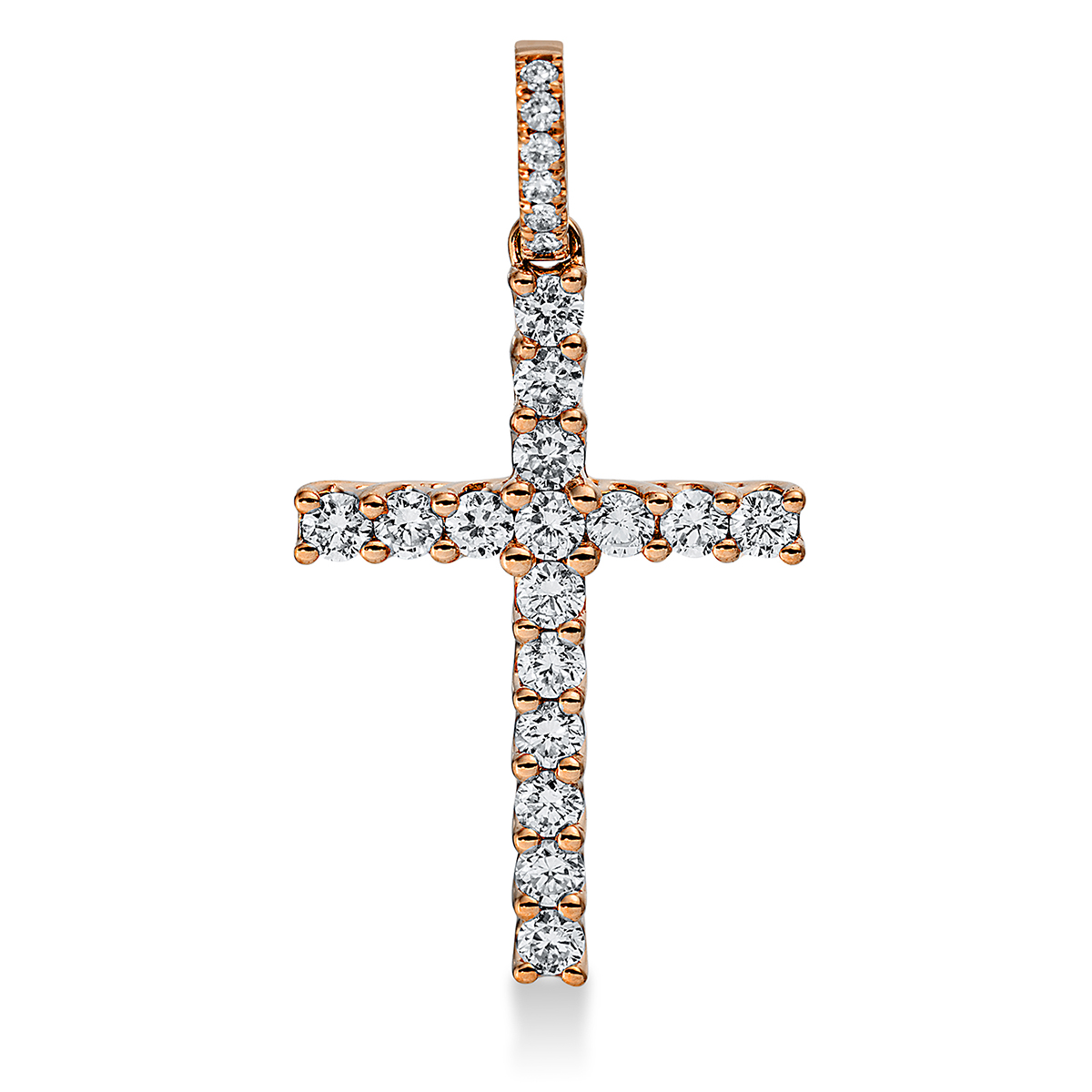 Anhänger 18 kt RG Kreuz