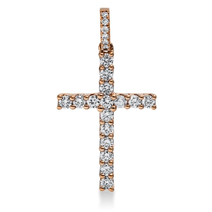 Anhänger 18 kt RG Kreuz