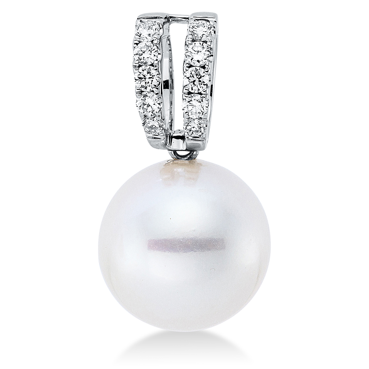 Anhänger  18kt Weißgold mit 0,13ct Diamanten