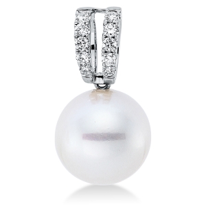 Anhänger  18kt Weißgold mit 0,13ct Diamanten
