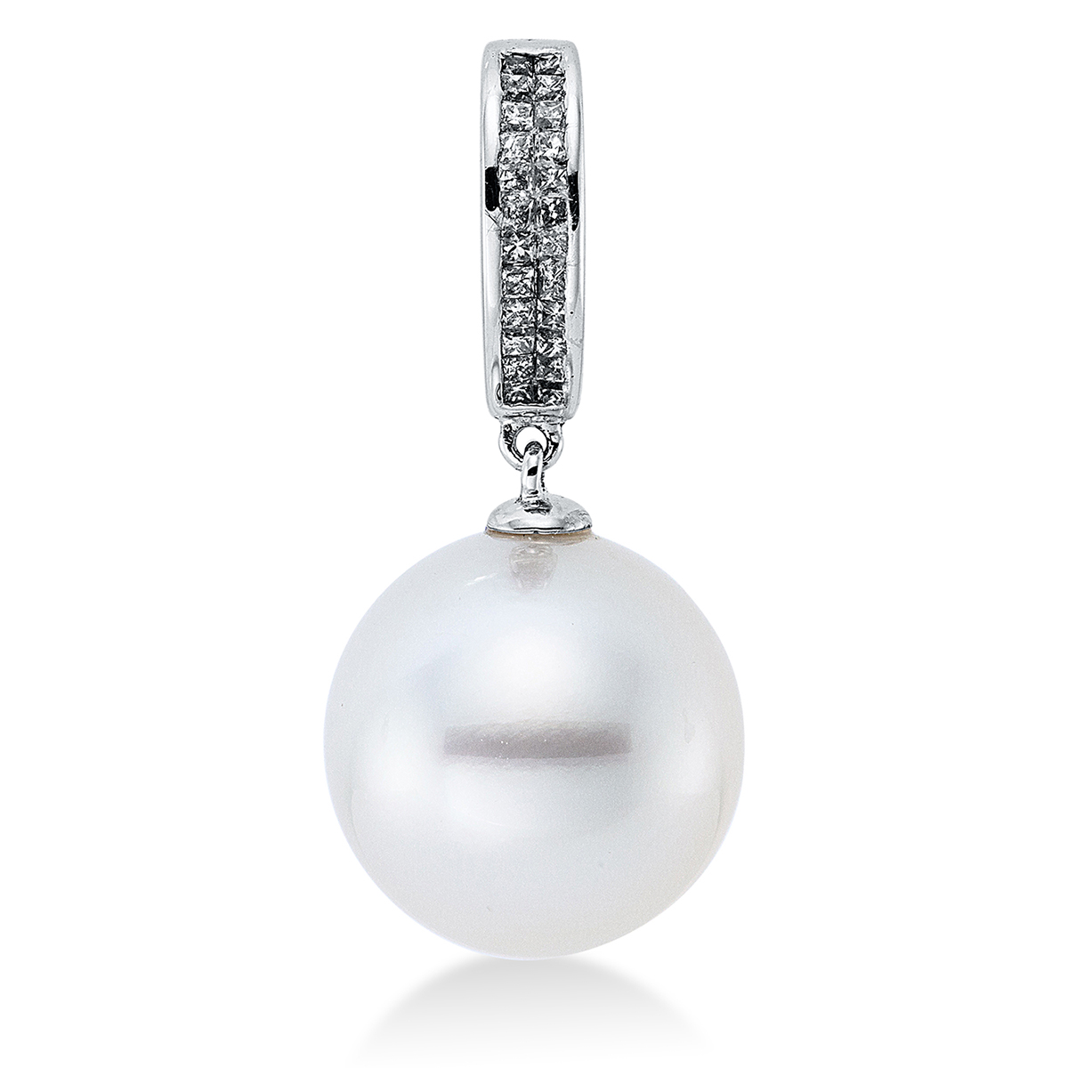 Anhänger  18kt Weißgold mit 0,17ct Diamanten