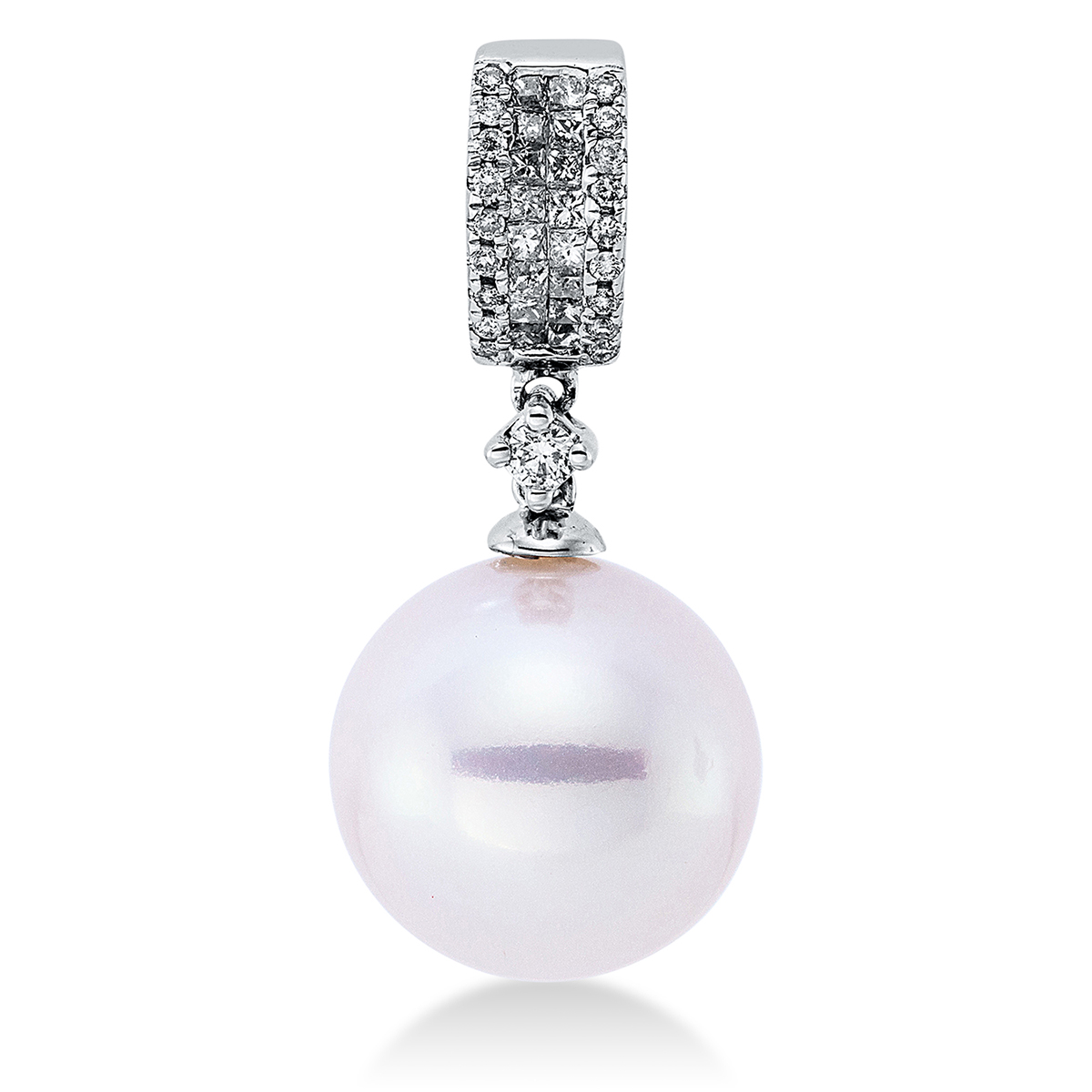 Anhänger  18kt Weißgold mit 0,20ct Diamanten