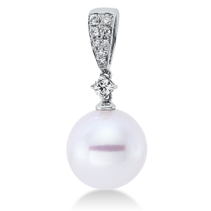 Anhänger  18kt Weißgold mit 0,15ct Diamanten