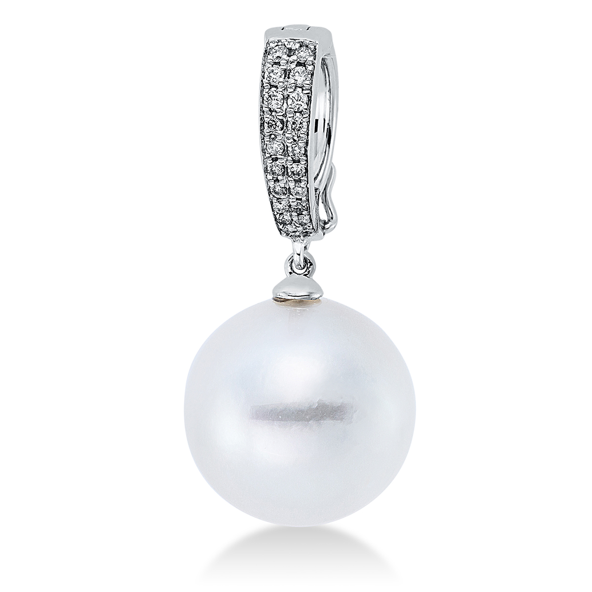 Anhänger  18kt Weißgold mit 0,14ct Diamanten