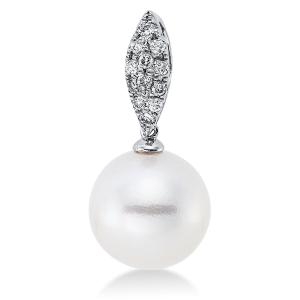 Anhänger  18kt Weißgold mit 0,16ct Diamanten