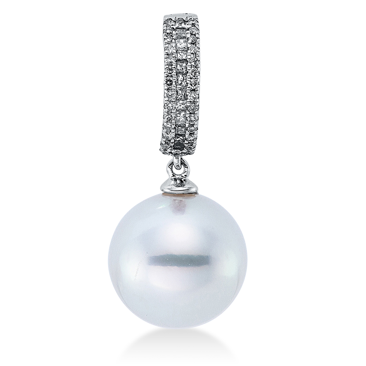 Anhänger  18kt Weißgold mit 0,14ct Diamanten