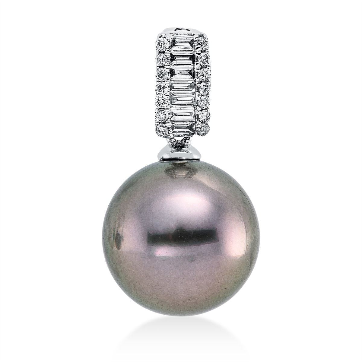 Anhänger  18kt Weißgold mit 0,13ct Diamanten