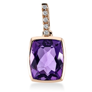Anhänger Zarge 18 kt RG, mit Öse