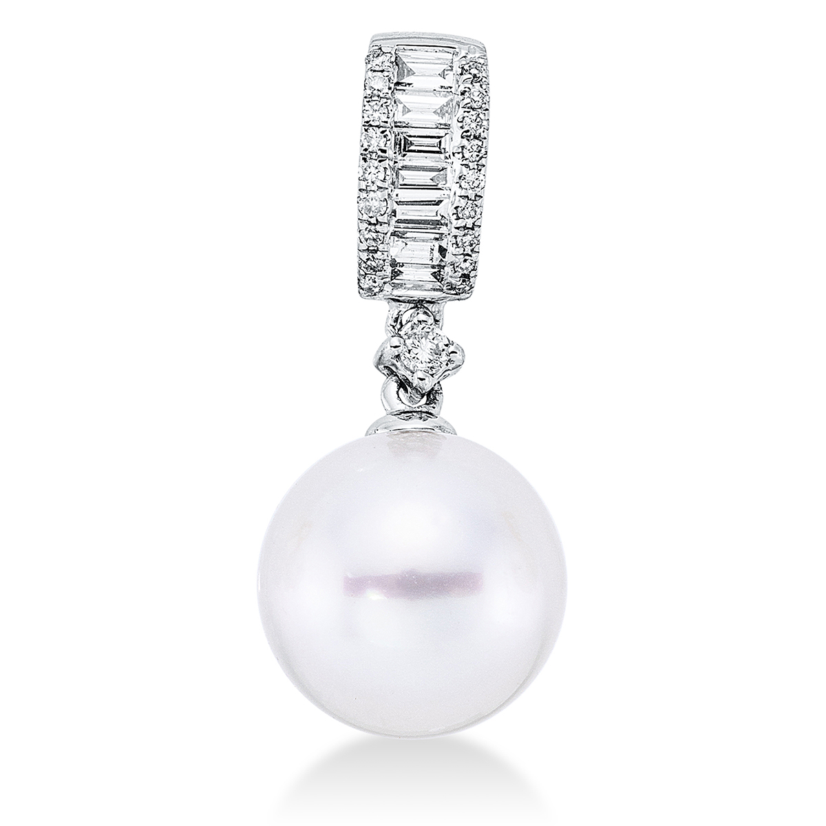 Anhänger  18kt Weißgold mit 0,19ct Diamanten