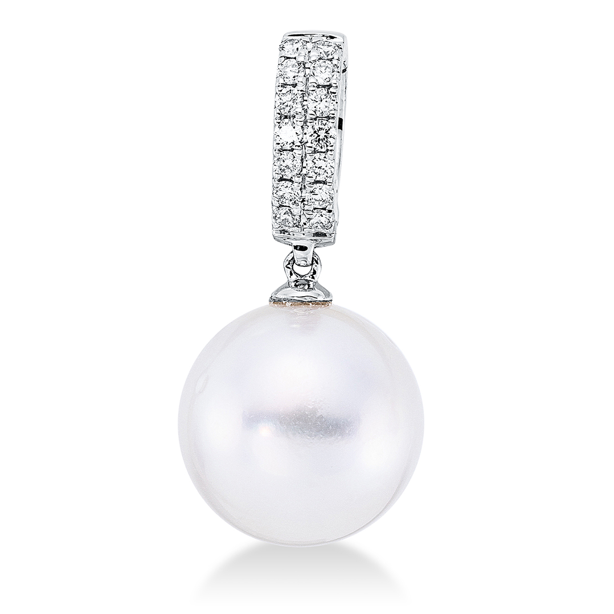 Anhänger  18kt Weißgold mit 0,14ct Diamanten
