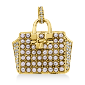Anhänger  18kt Gelbgold mit Öse mit 0,28ct Diamanten