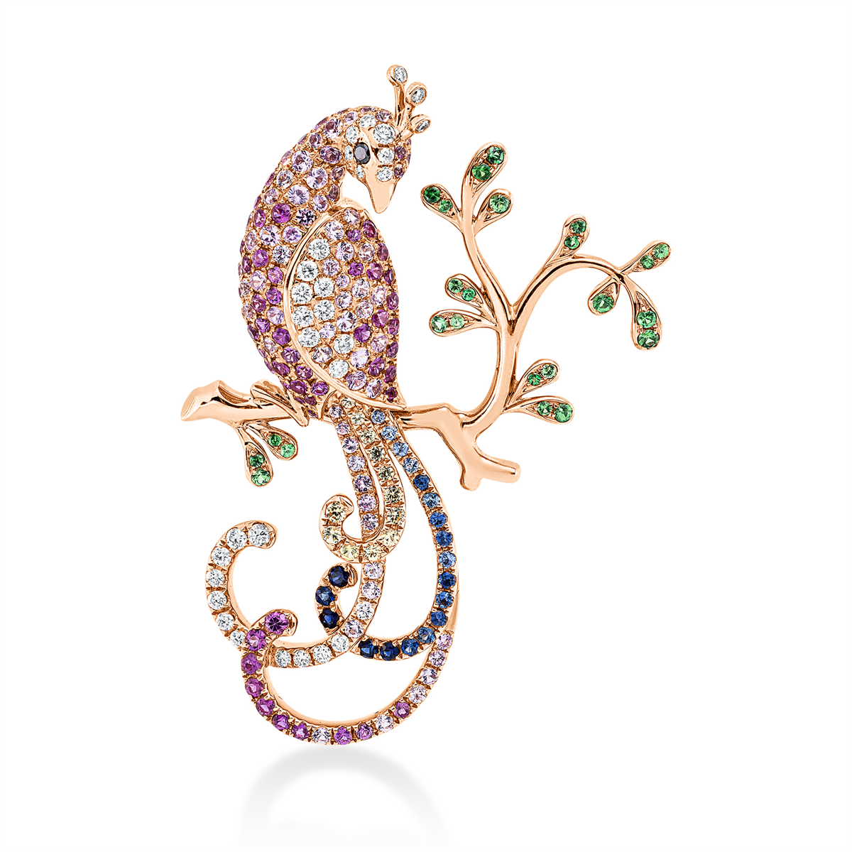 Brosche 18 kt RG