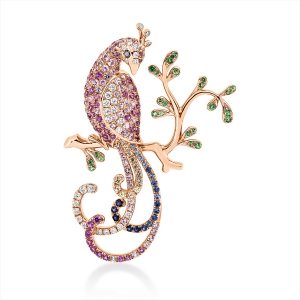 Brosche 18 kt RG