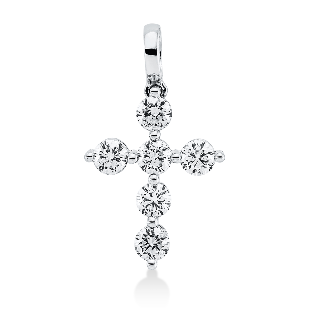 Anhänger 18 kt WG Kreuz, mit Öse