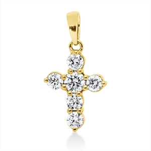 Anhänger 18 kt GG Kreuz, mit Öse