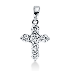 Anhänger 18 kt GG Kreuz, mit Öse
