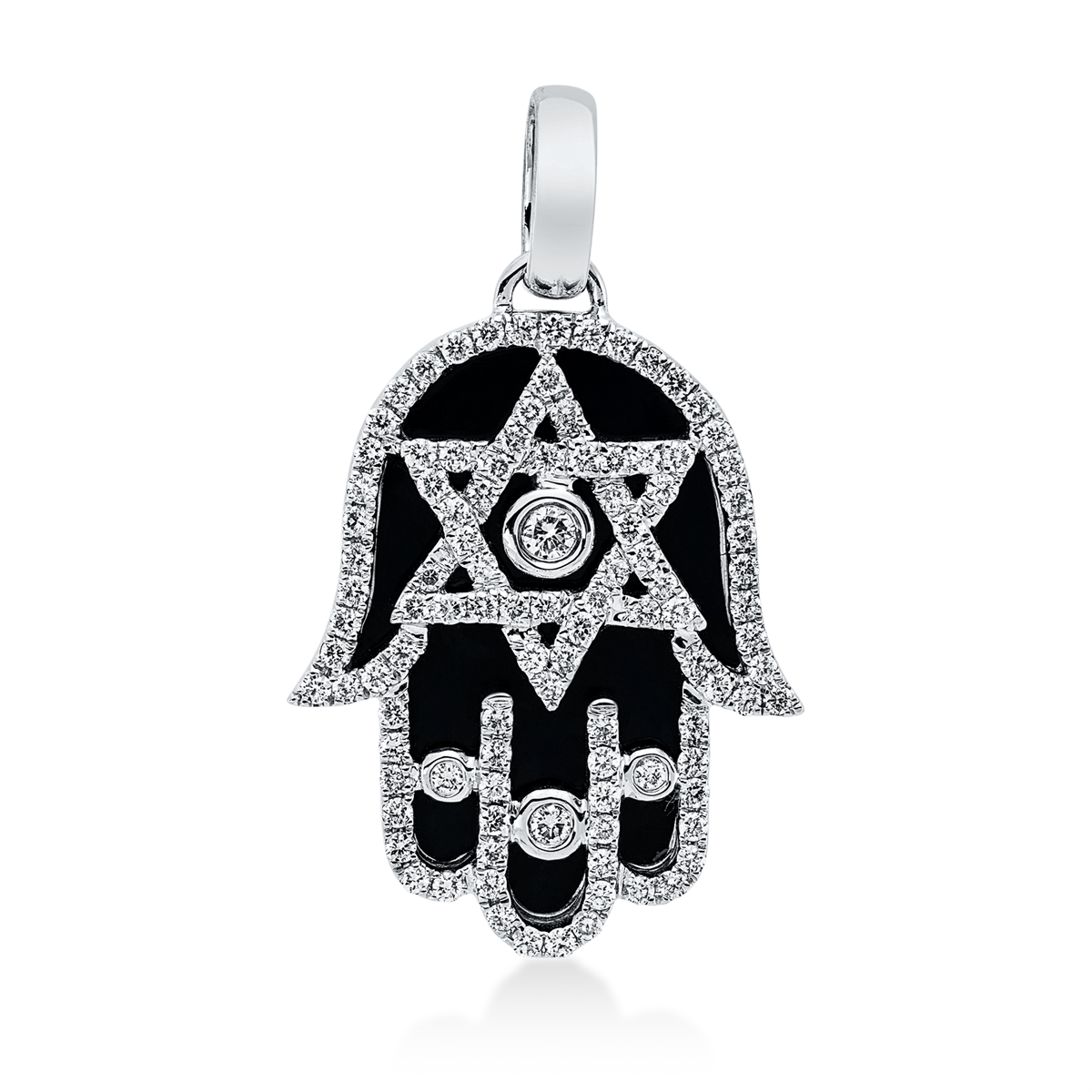Anhänger 18 kt WG Hamsa, mit Öse