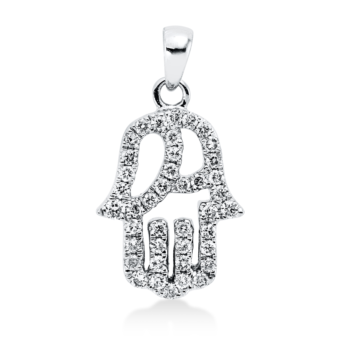 Anhänger 18 kt WG Hamsa, mit Öse