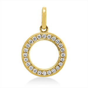 Anhänger 18 kt GG Kreis
