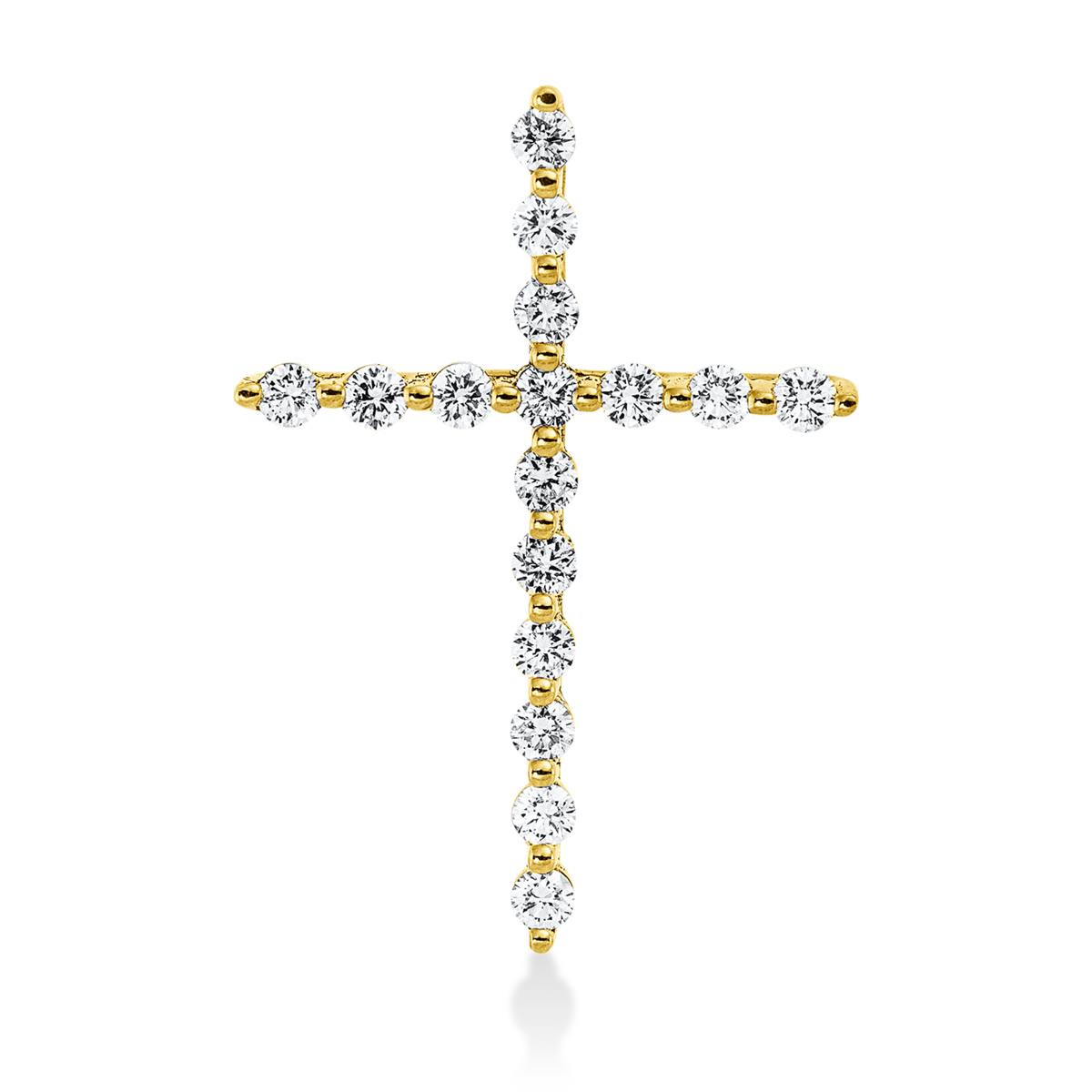 Anhänger 18 kt GG Kreuz