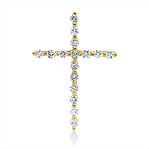 Anhänger 18 kt GG Kreuz