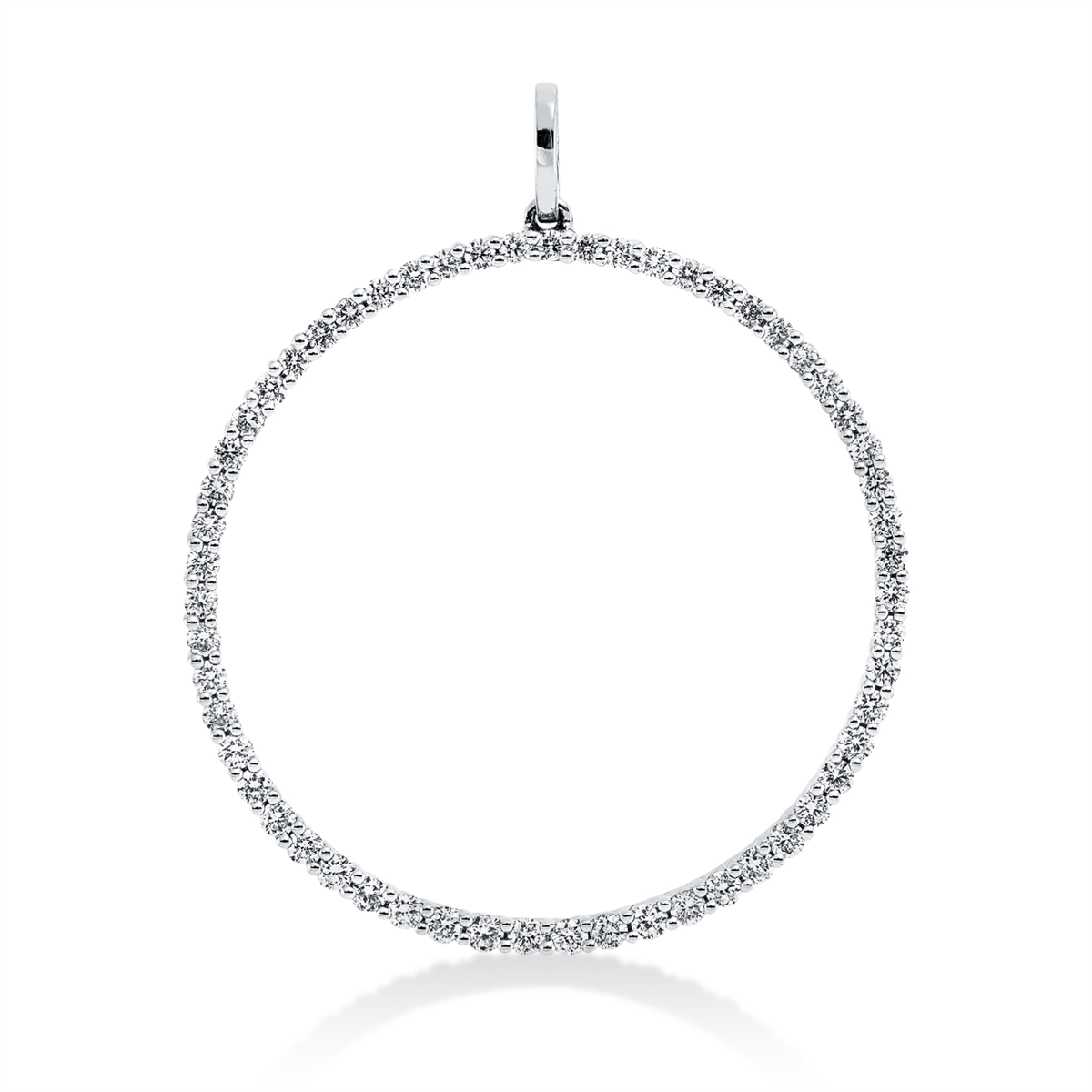 Anhänger 18 kt WG Kreis, mit Öse