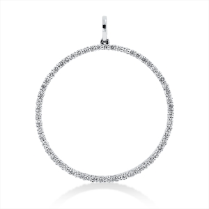 Anhänger 18 kt WG Kreis, mit Öse