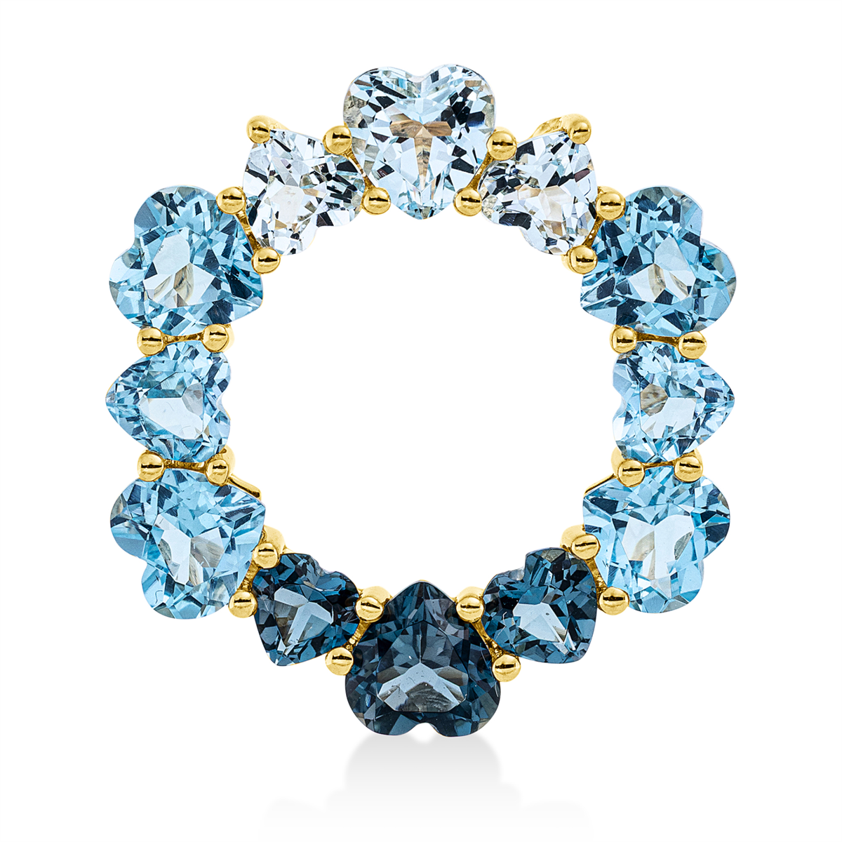 Anhänger 18 kt GG Kreis