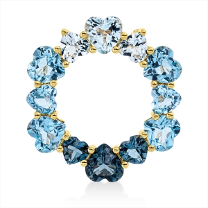 Anhänger 18 kt GG Kreis