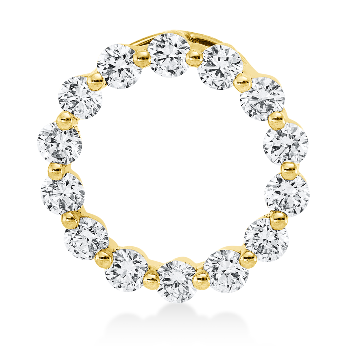 Anhänger 18 kt GG Kreis