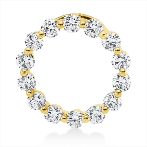 Anhänger 18 kt GG Kreis