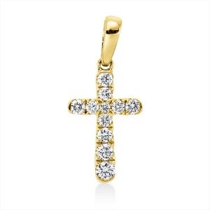 Anhänger 18 kt GG Kreuz, mit Öse