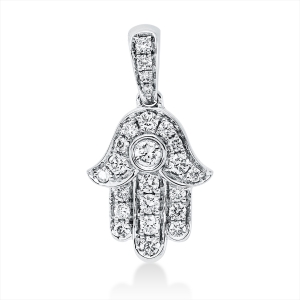 Anhänger 18 kt WG Hamsa, mit Öse