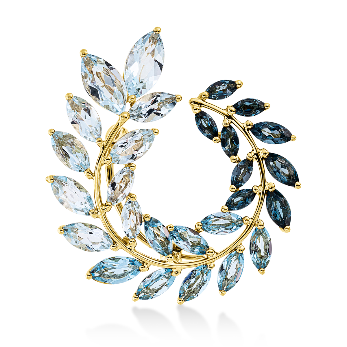 Brosche 18 kt GG