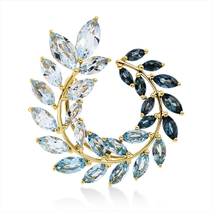 Brosche 18 kt GG