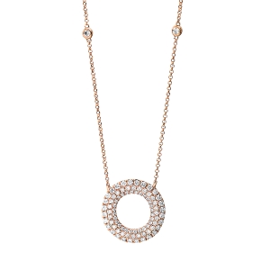 Collier 18 kt RG Kreis