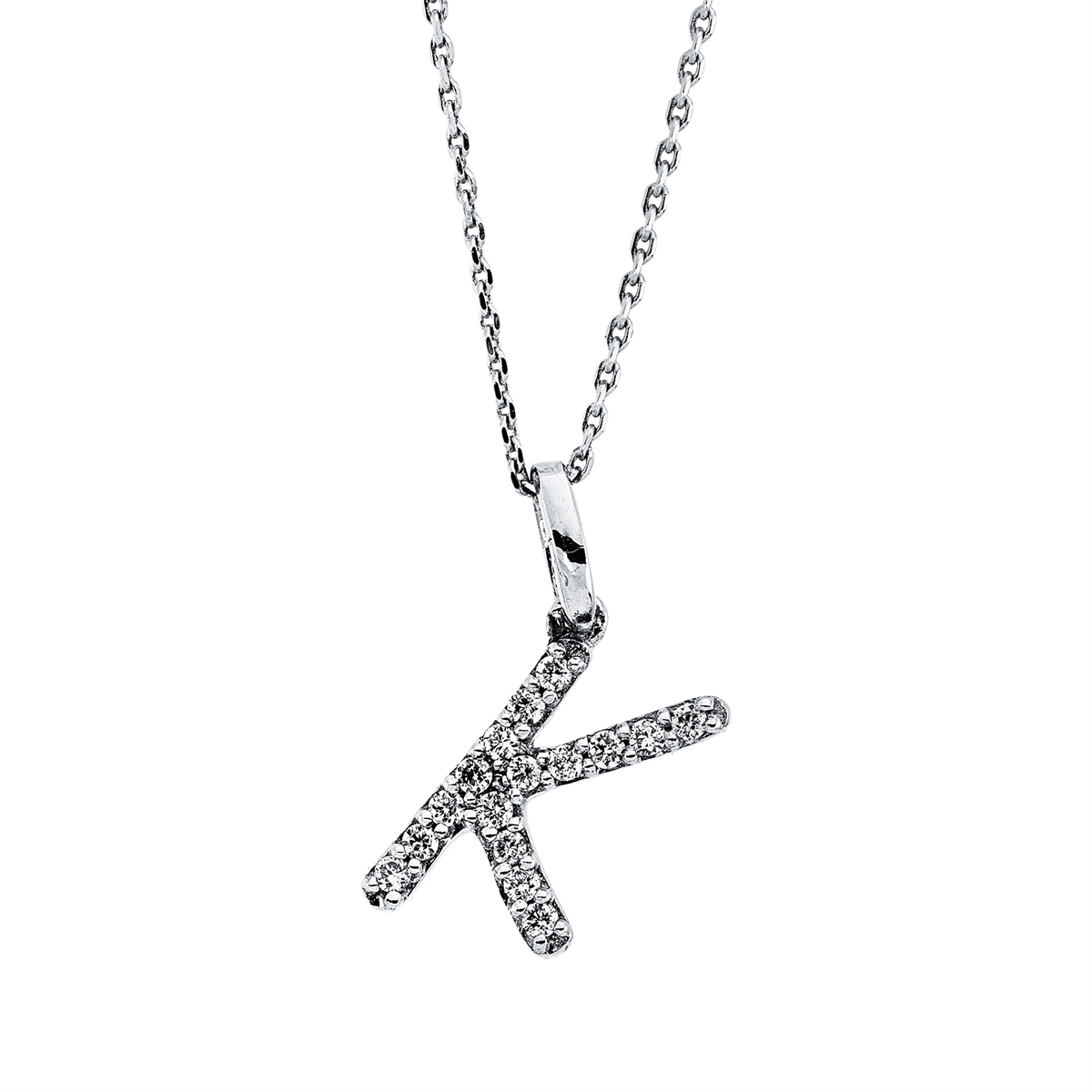 Collier 18 kt WG K